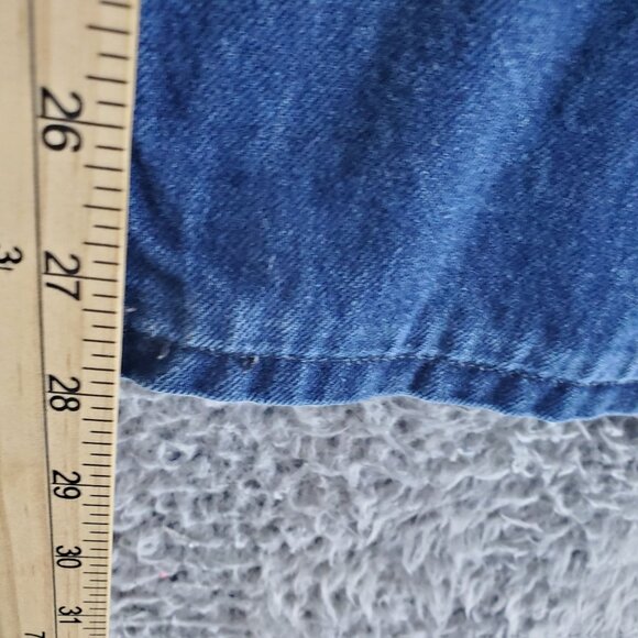 Levis Jeans Mens 42x32 Blue 569 Loose Straight Fit Denim Button Flap Pockets - Picture 8 of 12